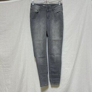 Old Navy Rockstar Sz 4 Ankle Jeans Regular Skinny Gray 8" Rise Denim